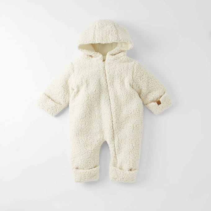 Cloby Teddy Suit - Off White 3-6 maanden