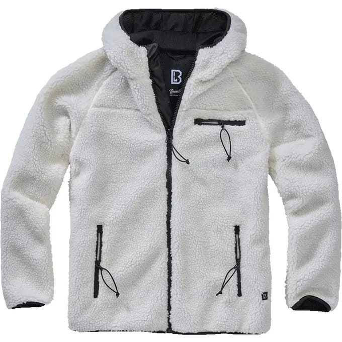 Brandit - Teddyfleece Worker Jacket - S - Wit