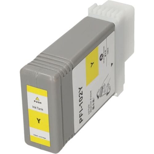 PrintAbout Inktcartridge PFI-102Y Geel geschikt voor Canon