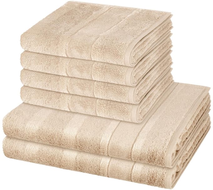 Cawö Sonstiges 4 X handdoek 2 X douchehanddoek - in set 6 pack Noblesse