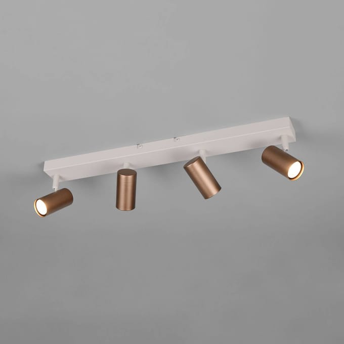 REALITY TARYN - Spot - Mokka - excl. 4x GU10 4 W - Plafondbevestiging