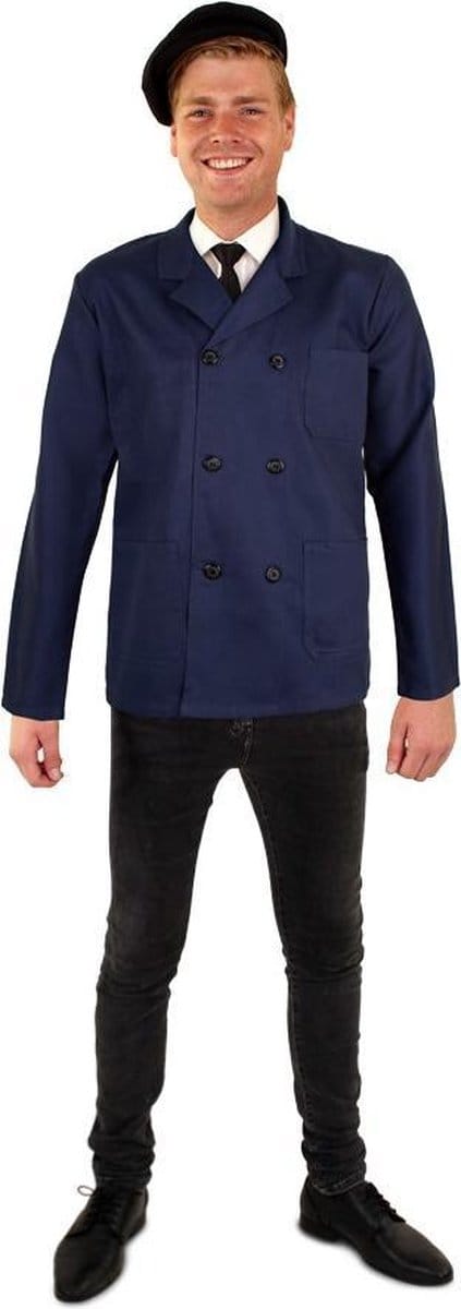 Boeren jas blauw - Maat 54