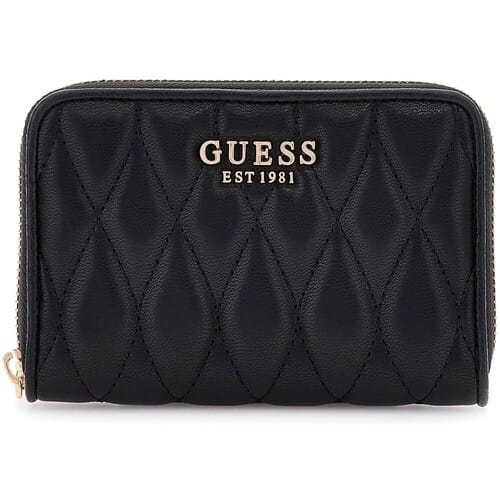 GUESS portemonnee Valla Zip Around Wallet Black zwart