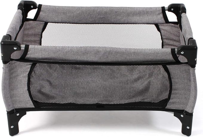 Reisbed deluxe voor poppen in trendy jeans design