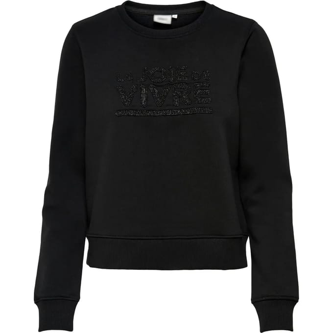 Sweatshirt vrouw Only onlannie life bling box