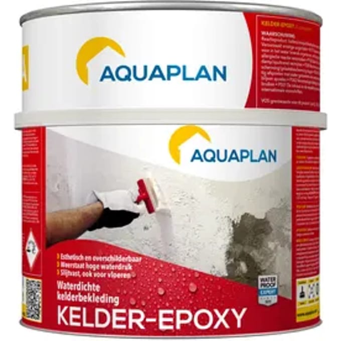 Aquaplan Waterdichte Coating Kelder-epoxy Wit 1,5l