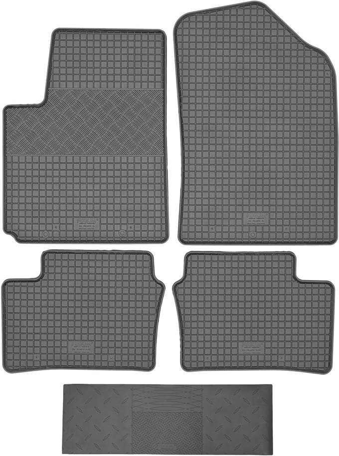 Max-Dywanik Serie - Rubberen Automatten - Kia Picanto II Hatchback - 2011-2017 - Zwart