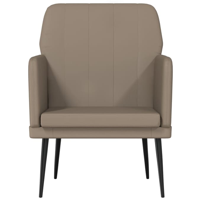 vidaXL Fauteuil 61x78x80 cm kunstleer cappuccinokleurig