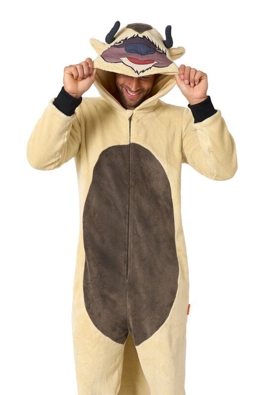 OppoSuits Appa Onesie - Unisex - Carnaval- en Halloweenkleding - Chill Pak - Wit - Maat: S