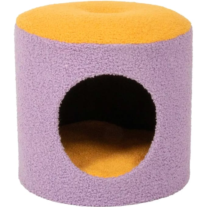 Coockoo Kattenhuisje Happy House Geel/Paars