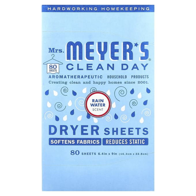 Mevr. Meyers Clean Day, Drogerdoekjes, Regenwater, 80 Vel white