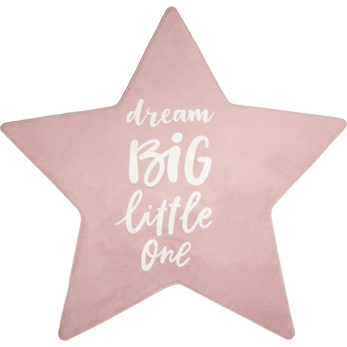 Kindertapijt wasbaar Chiko roze 120 cm stervorm