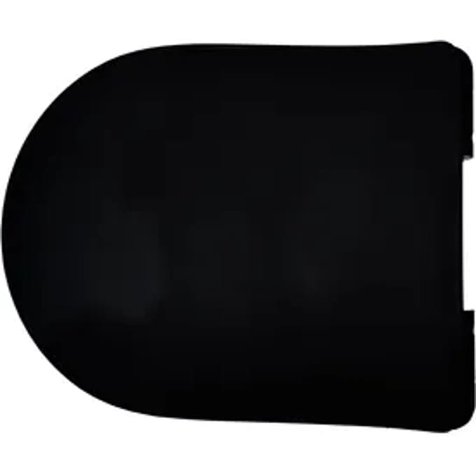 Aquazuro Wc-bril - Duroplast - D-vorm - Softclose - Verstelbaar - Quick Release - Zwart