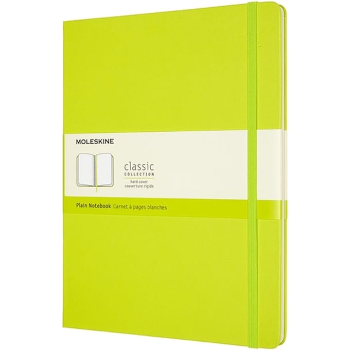 Moleskine Classic Notitieboek - Extra Large - Hardcover - Blanco - Citroen Groen