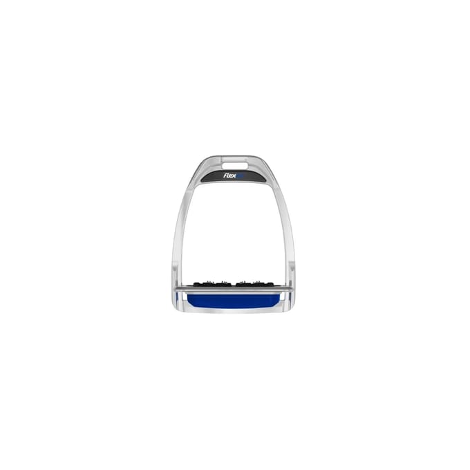 Platte Ultra Grip Stirrup Zwart/Zwart/Blauw Flex-On Hunter H