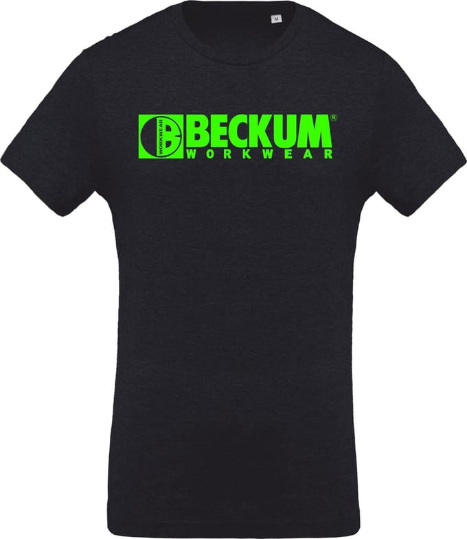 Beckum Workwear EBTS04 T-shirt met logo Navy Heather L