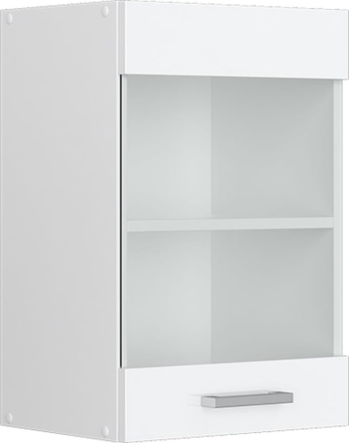 Vicco R-Line Hangkast – 40 cm met glazen deur Wit Hoogglans