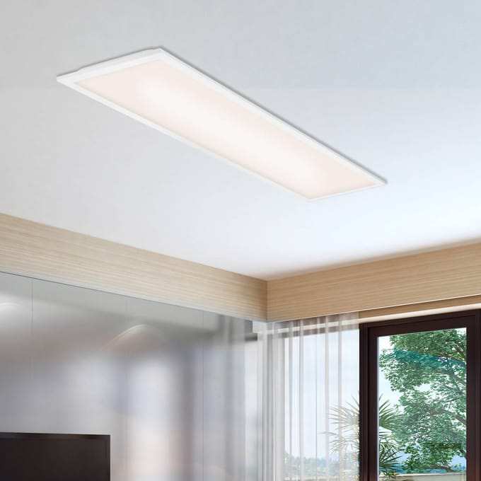 BRILONER Simple - LED Plafondlamp - plafonniere - paneel led - met neutral wit licht - 22W - 100cm - wit