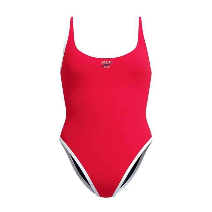 Dames zwempak uit 1 stuk Speedo Solid Bound Scoop