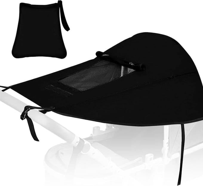 Solidchoice - Parasol voor Kinderwagen met Verstelbaar Dakraam en Zijvleugels