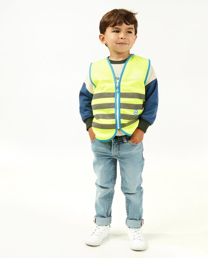 Veiligheidshesje met rits - kinderen - Maat M - Auto - Veiligheidsvest