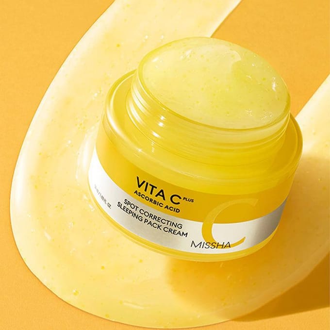 [MISSHA] Vita C Plus Spot Correcting Slaapmasker Crème 50ml 1pc (50ml) yellow