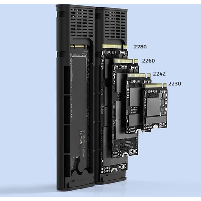 Qoltec Woningbouw |   M.2 SSD-vakje |   SATA |   NVMe |   USB-C |   Dubbele 2x2TB