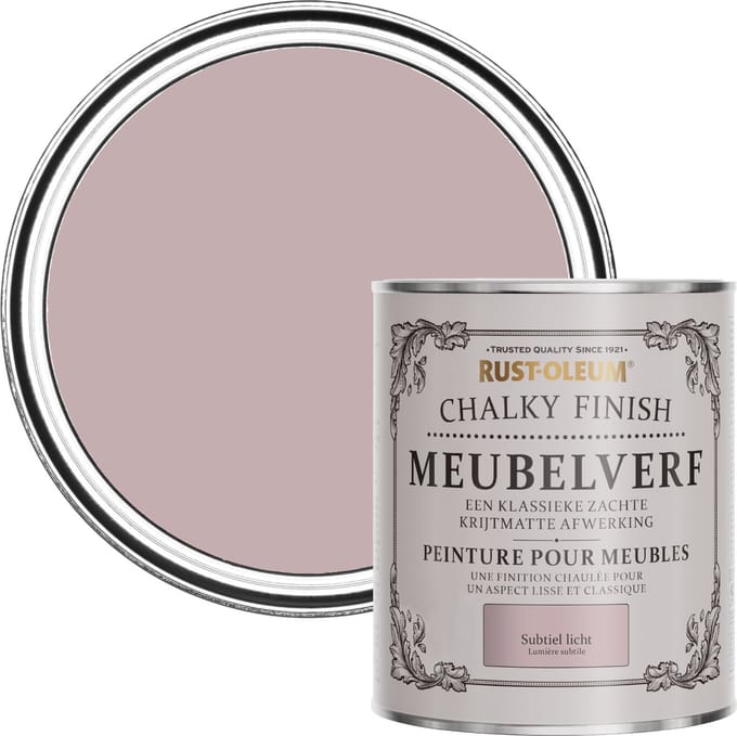 Rust-Oleum Roze Chalky Finish Meubelverf - Subtiel Licht 750ml
