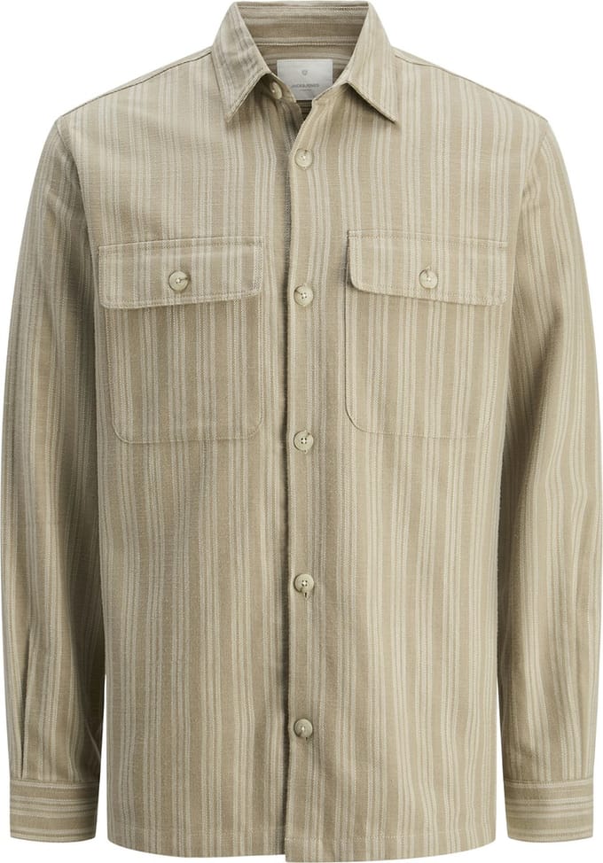 JACK&JONES - JPRCCRAYMOND SPRING STRIPE OVERSHIRT SN - Heren - Overhemden