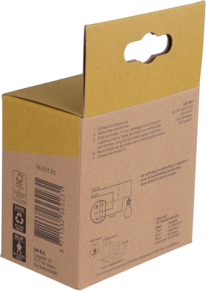 Gira ST55 inbouw dimmer LED/gloei/halogeen