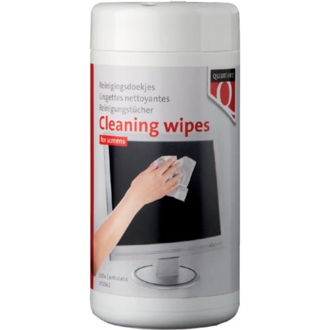 Beeldschermdoekjes Quantore dispenser 100 stuks