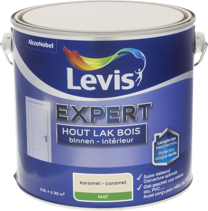Levis - Expert Hout Lak Binnen Mat - Karamel - 2,5 L