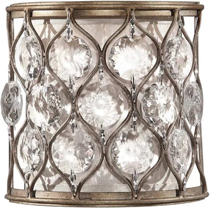 Feiss LED Wandlamp Lucia | 1X E14 Max 40W | Burnished Silver
