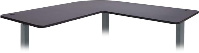 Tafelblad MCW-D40 voor hoekbureau, bureaublad, 90° MVG-gecertificeerd ~ zwart