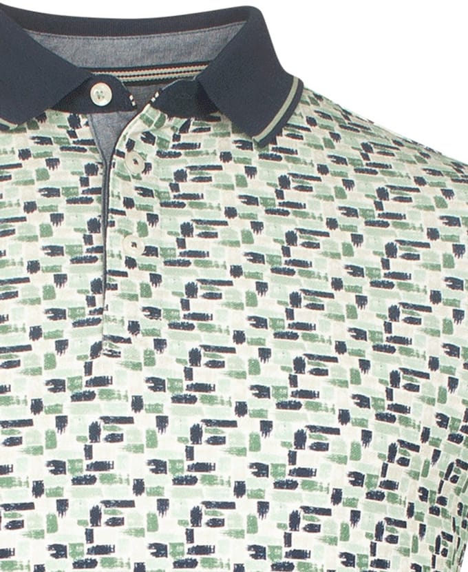 Baileys poloshirt korte mouw groen