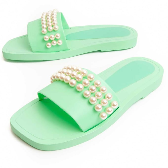 Montevita Plat Sandalen Summi6 In Groen