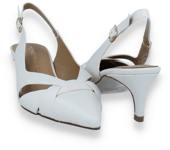 Pedro Miralles Dames Slingback | Off White | Maat: 38