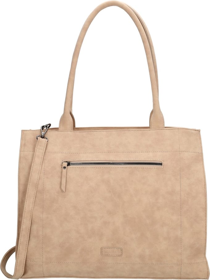 Beagles Cabrera Handtas & Schoudertas - Tote Bag - Dames Tas - Lichttaupe