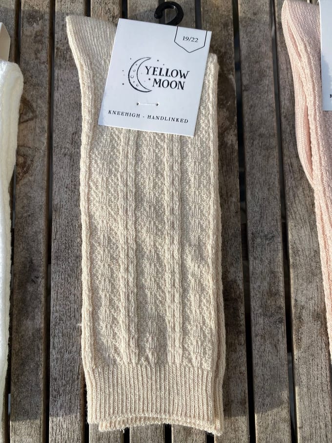 Yellow Moon Kinder Kniekous maat 35/38 Licht Beige Melange