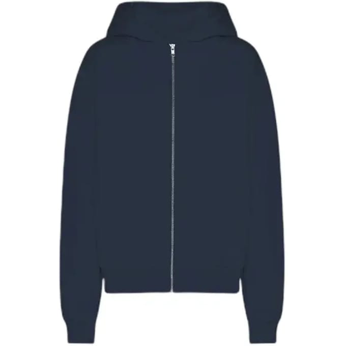 Hooded sweatshirt met rits Colorful Standard Organic Navy Blue