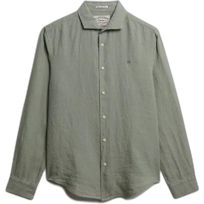 Linnen overhemd met lange mouwen Superdry Riviera
