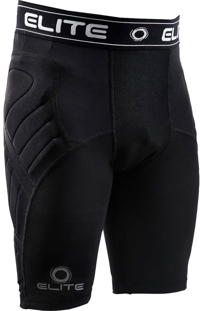 Elite Sport Body Shield Compression Keepershort Kinderen - Zwart | Maat: 14