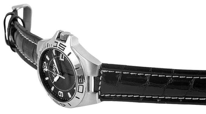 FLAIR Herenhorloge Echtleder Datumaanduiding