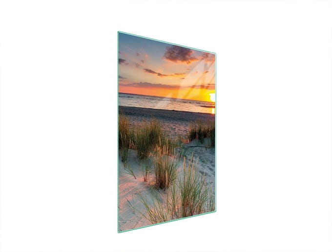 TMK ArtDeko - Snijplank - 35x52 cm - Glas - Strandmotief