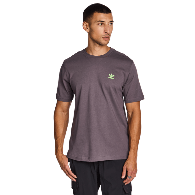 Adidas Essentials T-shirts Heren - Grijs - Maat S - Katoen Jersey