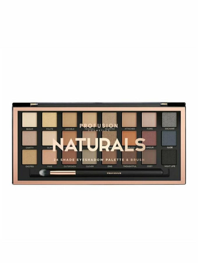 Profusion, Profusion, Oogschaduw Palet, Naturals, 24 Kleuren