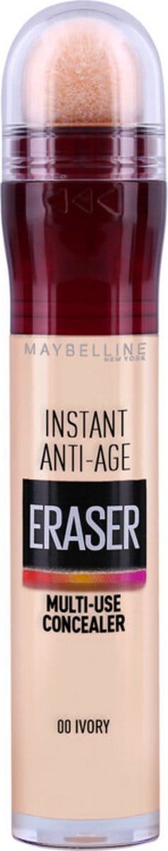 Maybelline - Instant Anti Age Eraser Concealer 00 Ivory - 3 x 1 stuk - Voordeelverpakking