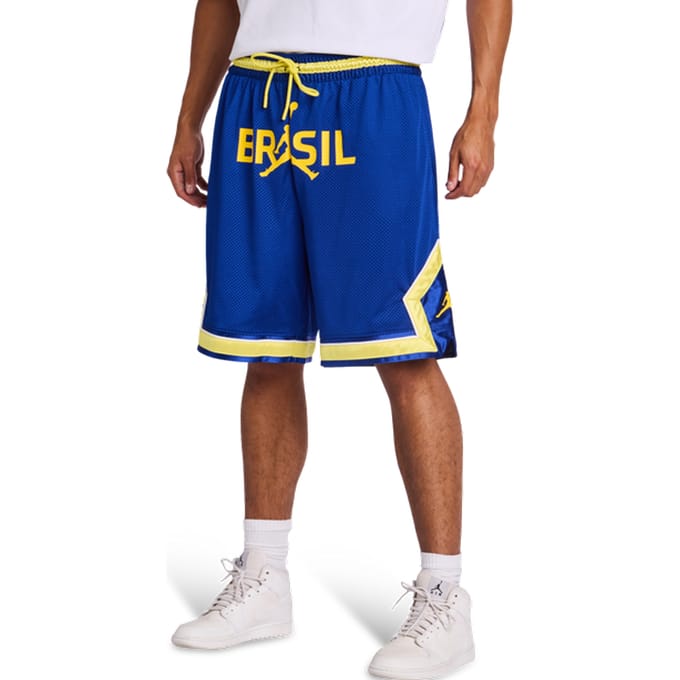 Jordan Brazil Korte Broeken Heren - Blauw - Maat M - Poly Mesh