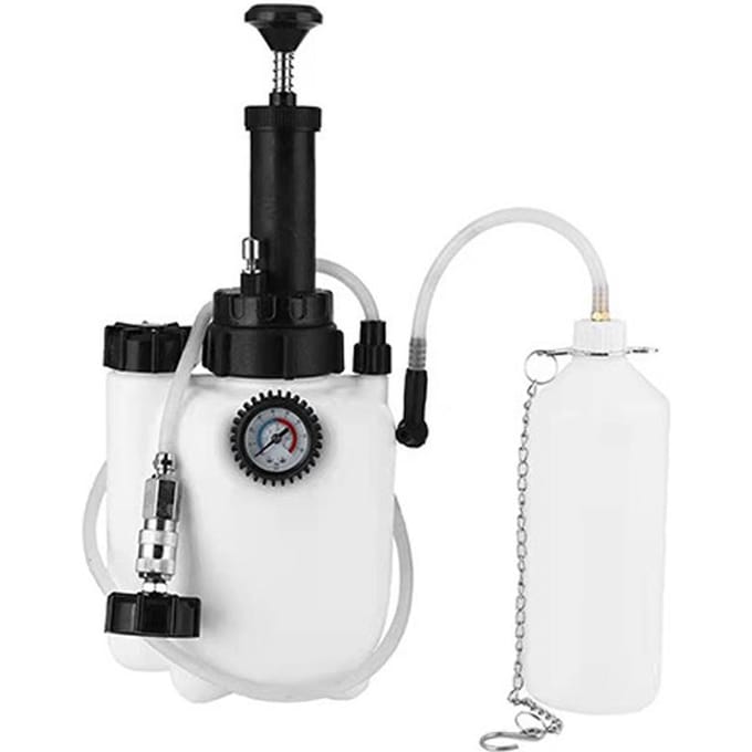 Outil de remplacement manuel d'huile de frein de voiture 3L, pompe à pression sous vide à cadran à Double échelle, système de remplissage d'huile multicolore