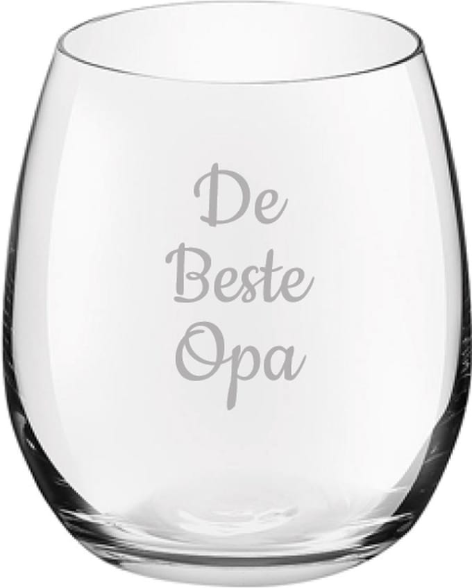 Gegraveerde Drinkglas 39cl De Beste Opa